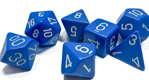 CHESSEX OPAQUE 7-DIE SET