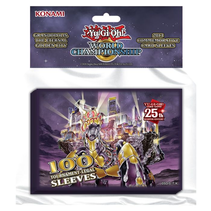 YU-GI-OH! WORLD CHAMPIONSHIP GRANDOPOLIS ETERNAL GOLDEN CITY CARD SLEEVES 100 PACK