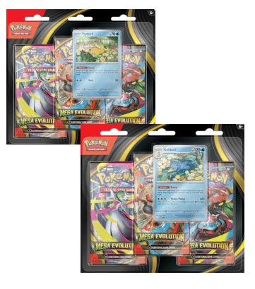 POKEMON MEGA EVOLUTION TRIPLE BLISTER PACK (1 PER CUSTOMER)