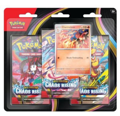 POKEMON CHAOS RISING TRIPLE BLISTER PACK (1 per customer)