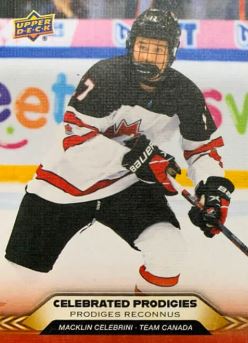2025 UPPER DECK TIM HORTONS TEAM CANADA - CELEBRATED PRODIGIES - SINGLES -