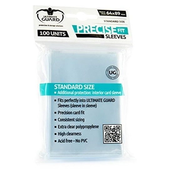 ULTIMATE GUARD PRECISE-FIT STANDARD SIZE SLEEVES 100 PACK