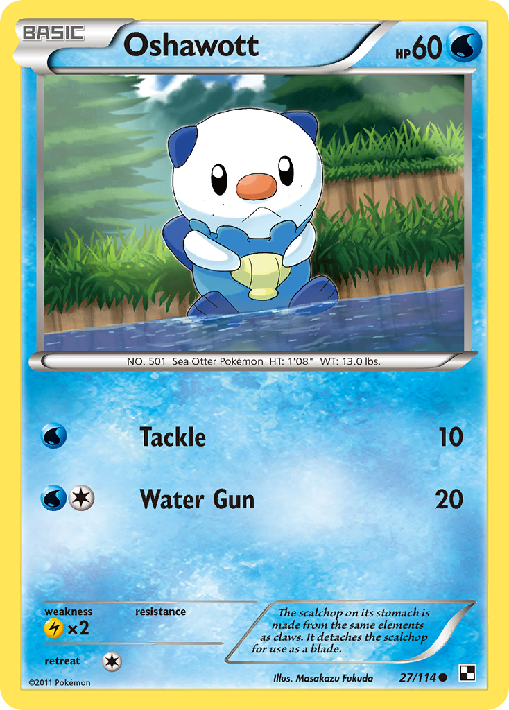 Oshawott (27/114) [Black & White: Base Set]