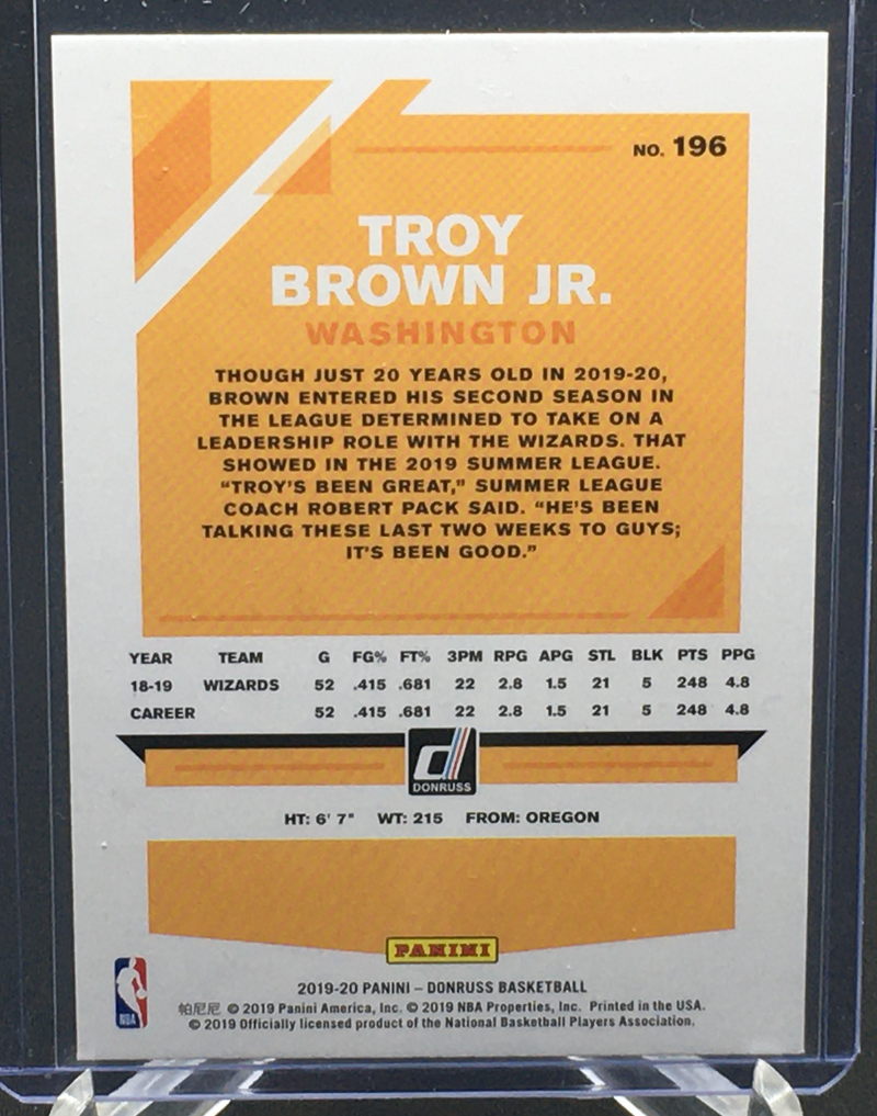 2019 PANINI DONRUSS - T. BROWN JR. -