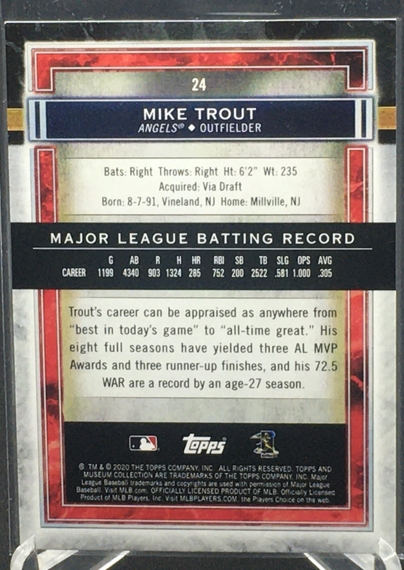 2020 TOPPS MUSEUM COLLECTION - M. TROUT -