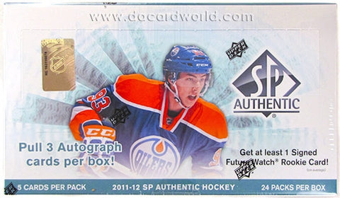 2011 UPPER DECK SP AUTHENTIC HOCKEY HOBBY BOX