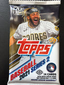 2021 TOPPS SERIES TWO BASEBALL HOBBY PACK