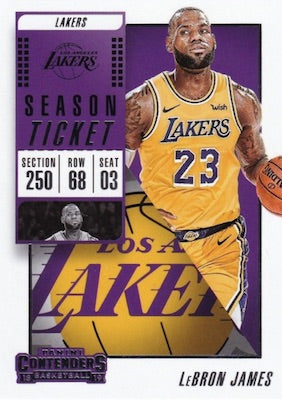 2018 PANINI CONTENDERS - SEASON TICKET - SINGLES -