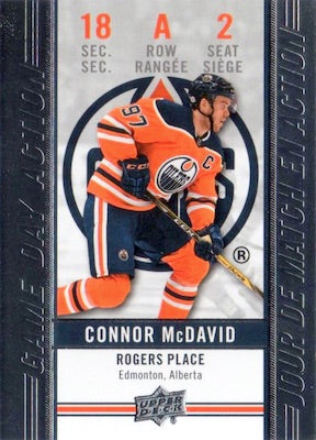 2018 UPPER DECK TIM HORTONS - GAME DAY ACTION - SINGLES - #GDA1-GDA15 - YOU PICK FROM LIST