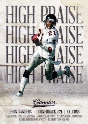 2018 PANINI CLASSICS - HIGH PRAISE - SINGLES -