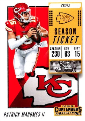 2018 PANINI CONTENDERS - SEASON TICKET - BASE - SINGLES - #1-100 - YOU PICK FROM LIST