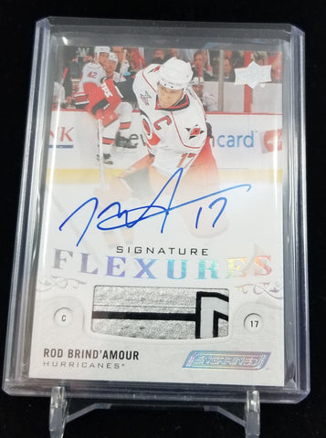 2018 UPPER DECK ENGRAINED - SIGNATURE FLEXURES - R. BRIND'AMOUR - #SF-RB - RELIC - AUTOGRAPH