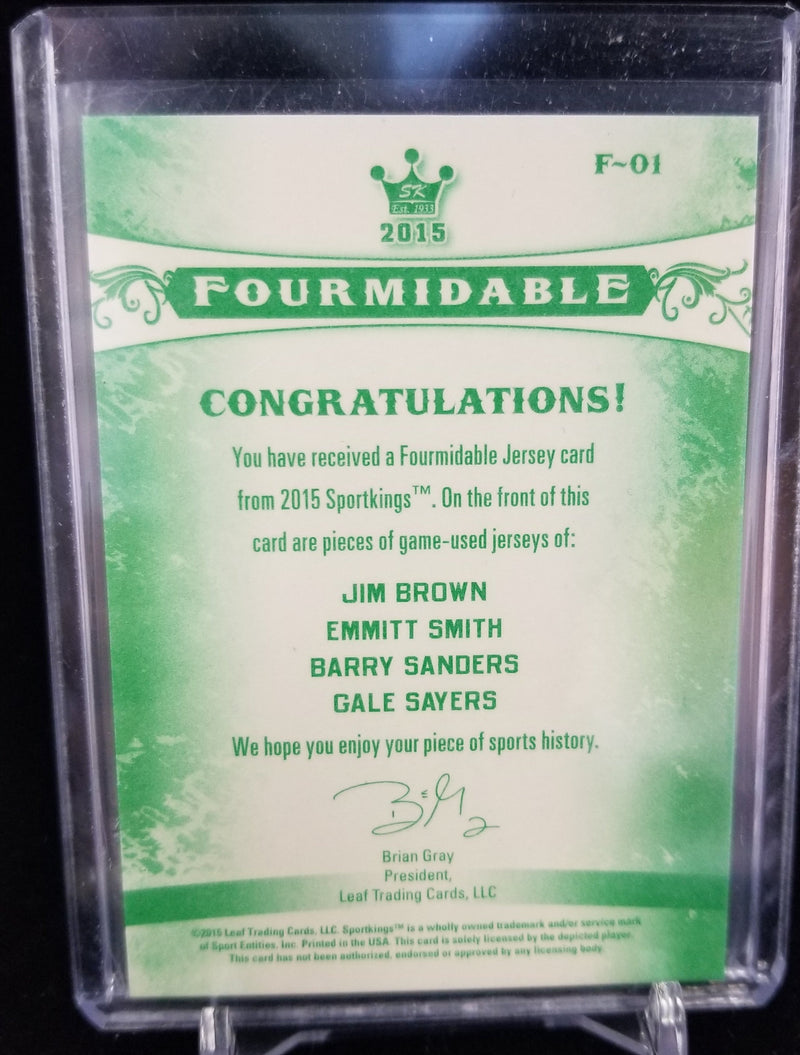 2015 LEAF SPORT KINGS - FOURMIDABLE  - J. BROWN/ E. SMITH/ B. SANDERS/ G. SAYERS -