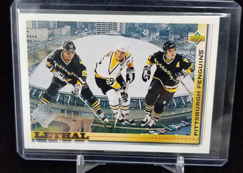 1992 UPPER DECK SERIES TWO HOCKEY - BUY BACK - #'D/1 - #454 - M. LEMIEUX/ K. STEVENS/  R. TOCCHET
