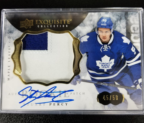 2014 UPPER DECK EXQUISITE COLLECTION - S. PERCY - #78 - #'D/50 - AUTO/PATCH - RC