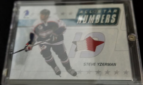 2003 LEAF IN THE GAME - ALL STAR NUMBERS - S. YZERMAN - #ASN-20 - PATCH