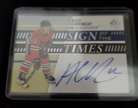 2019 UPPER DECK SP AUTHENTIC HOCKEY -  SIGN OF THE TIMES - A. DEBRINCAT - #SOTT-AD - AUTOGRAPH