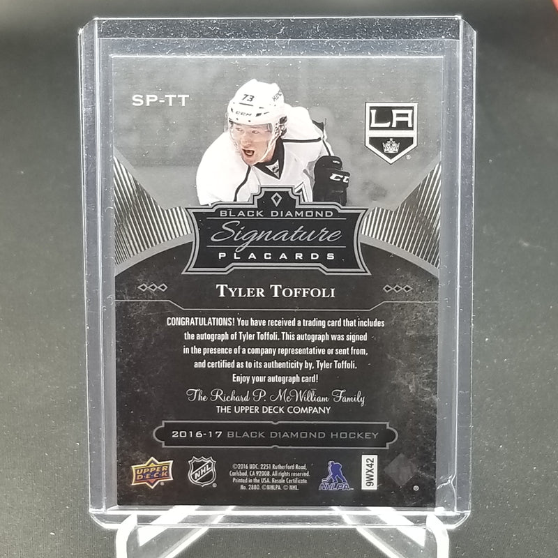 2016 UPPER DECK BLACK DIAMOND - SIGNATURE PLACARDS - T.TOFFOLI -