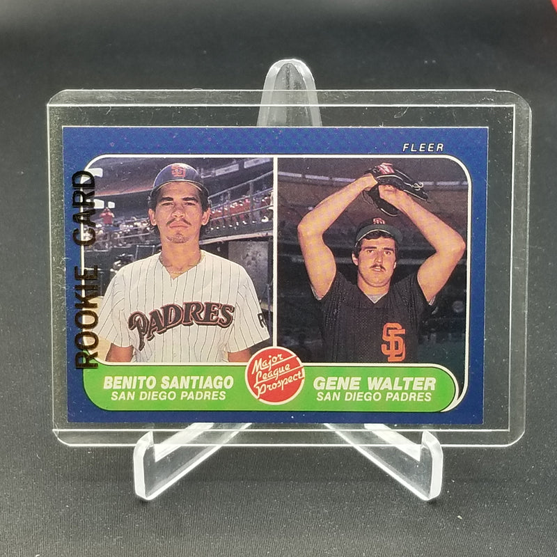 1986 FLEER - MAJOR LEAGUE PROSPECTS - B. SANTIAGO/ G. WALTER -