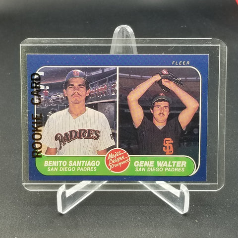 1986 FLEER - MAJOR LEAGUE PROSPECTS - B. SANTIAGO/ G. WALTER - #644