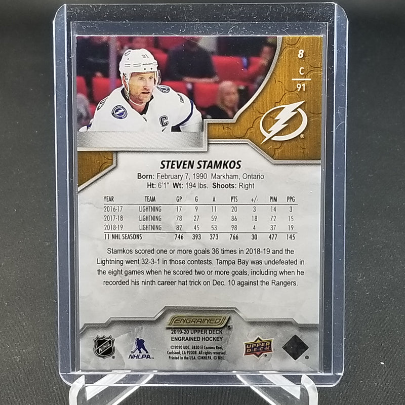2019 UPPER DECK ENGRAINED - S. STAMKOS - #8 - #'D/299