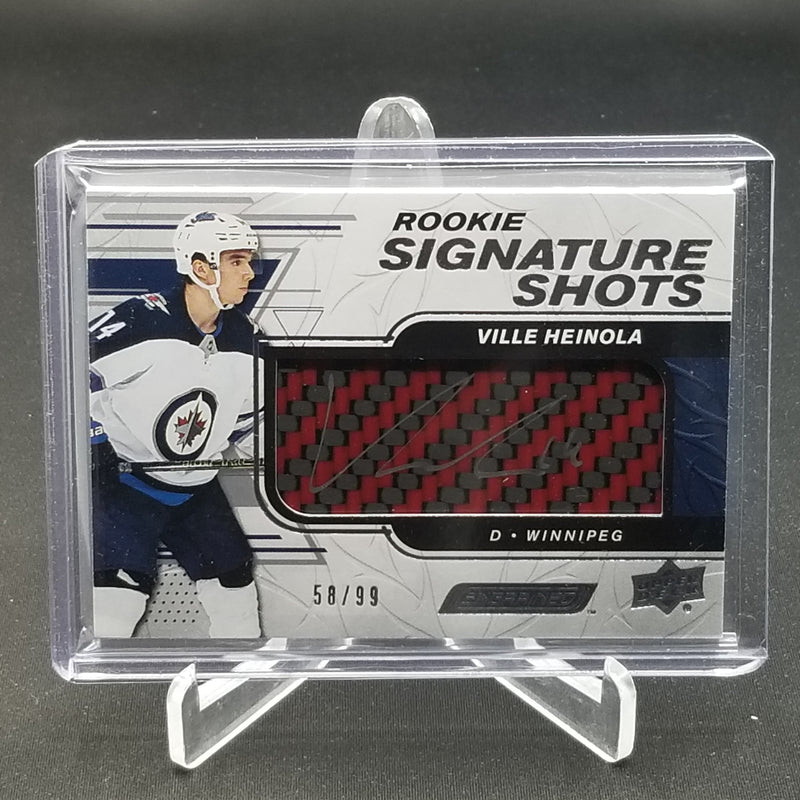 2019 UPPER DECK ENGRAINED - ROOKIE SIGNATURE SHOTS - V. HEINOLA - #RSS-VH - #'D/99 - AUTOGRAPH - RELIC