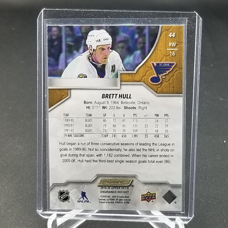 2019 UPPER DECK ENGRAINED - B. HULL - #44 - #'D/299
