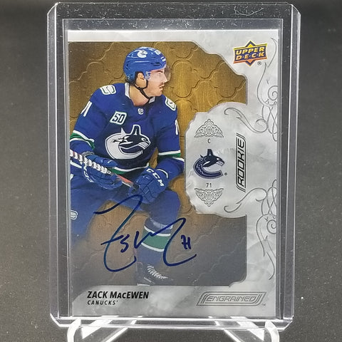 2019 UPPER DECK ENGRAINED - Z. MacEWEN - #80 - AUTOGRAPH - RC