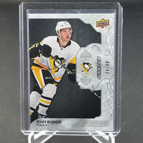 2019 UPPER DECK ENGRAINED - T. BLUEGER - #90 - #'D/49 - RC