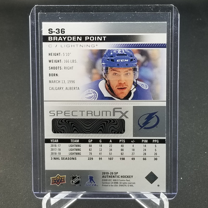 2019 UPPER DECK SP AUTHENTIC - SPECTRUM FX - B. POINT -