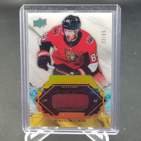 2019 UPPER DECK ENGRAINED - REMNANTS - M. BOEDKER - #R-MD - #'D/65 - STICK RELIC
