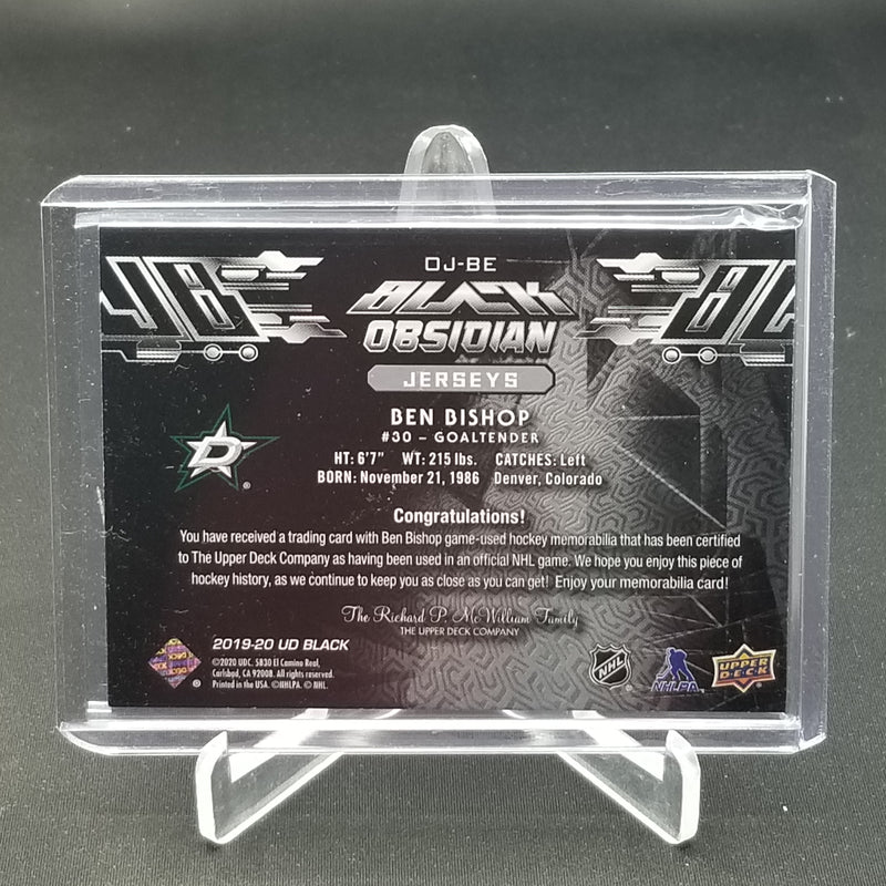 2019 UPPER DECK BLACK - BLACK OBSIDIAN JERSEYS - B. BISHOP -