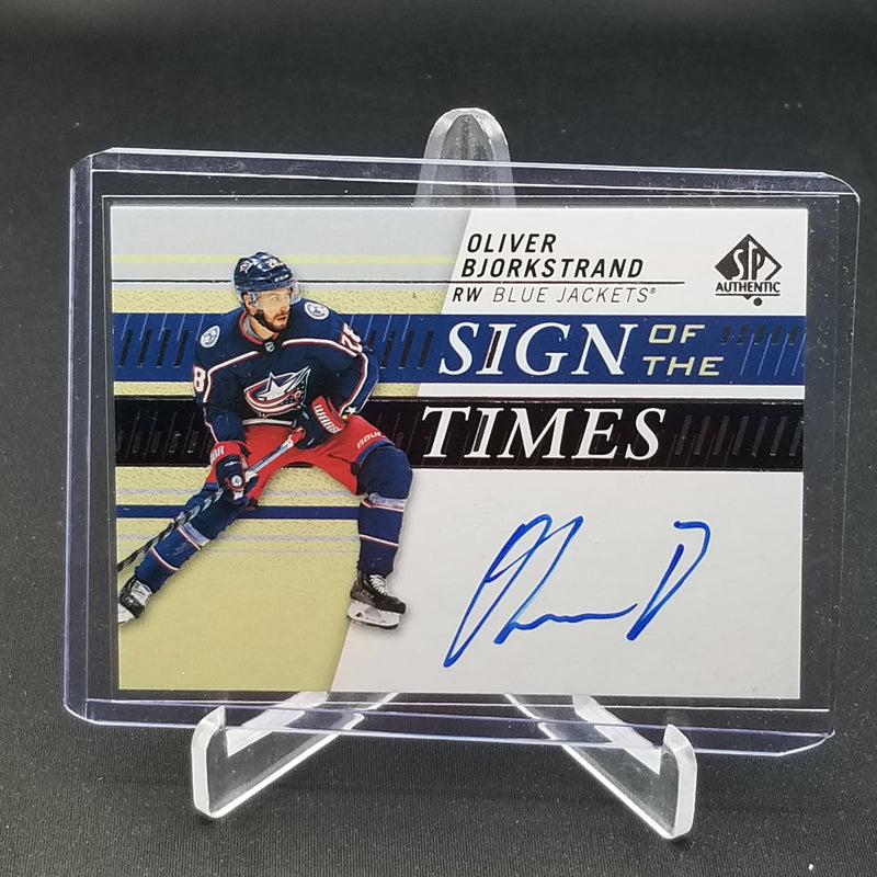 2019 UPPER DECK SP AUTHENTIC - SIGN OF THE TIMES - O. BJORKSTRAND -