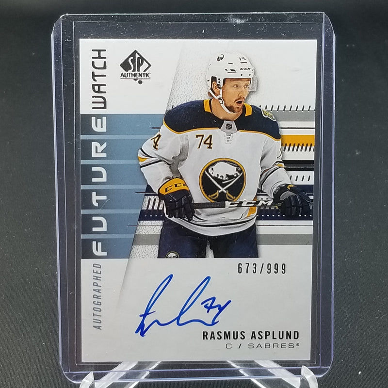 2019 UPPER DECK SP AUTHENTIC - FUTURE WATCH - R. ASPLUND - #249 - #'D/999 - AUTOGRAPH - RC