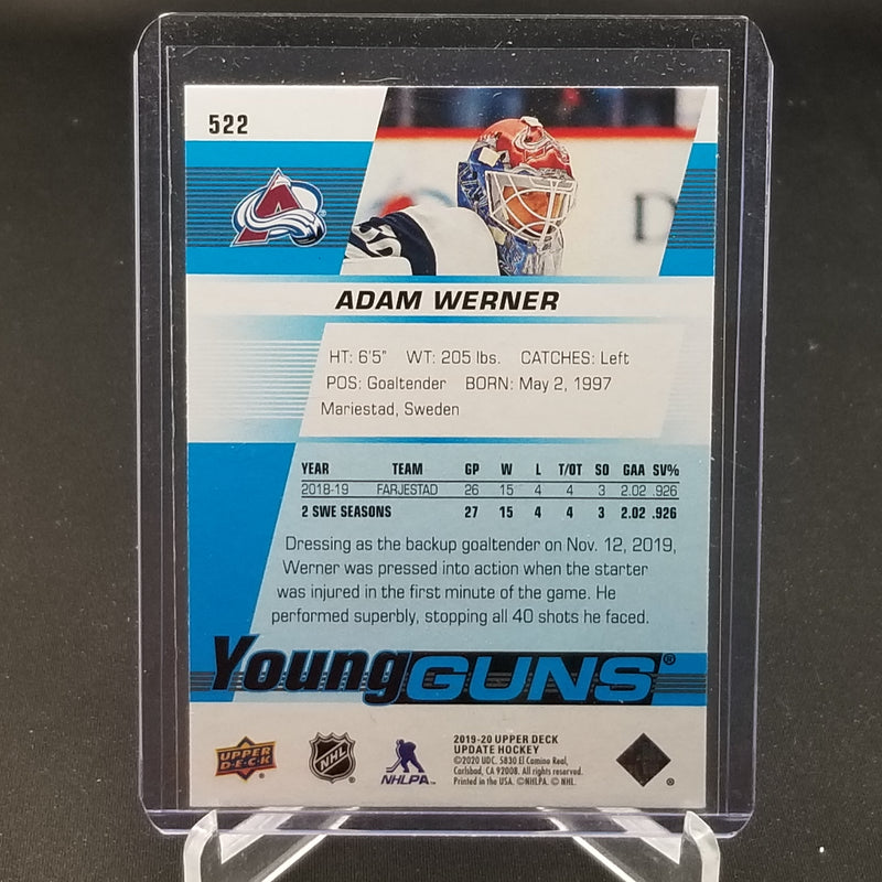 2019 UPPER DECK UPDATE - YOUNG GUNS - A. WERNER -