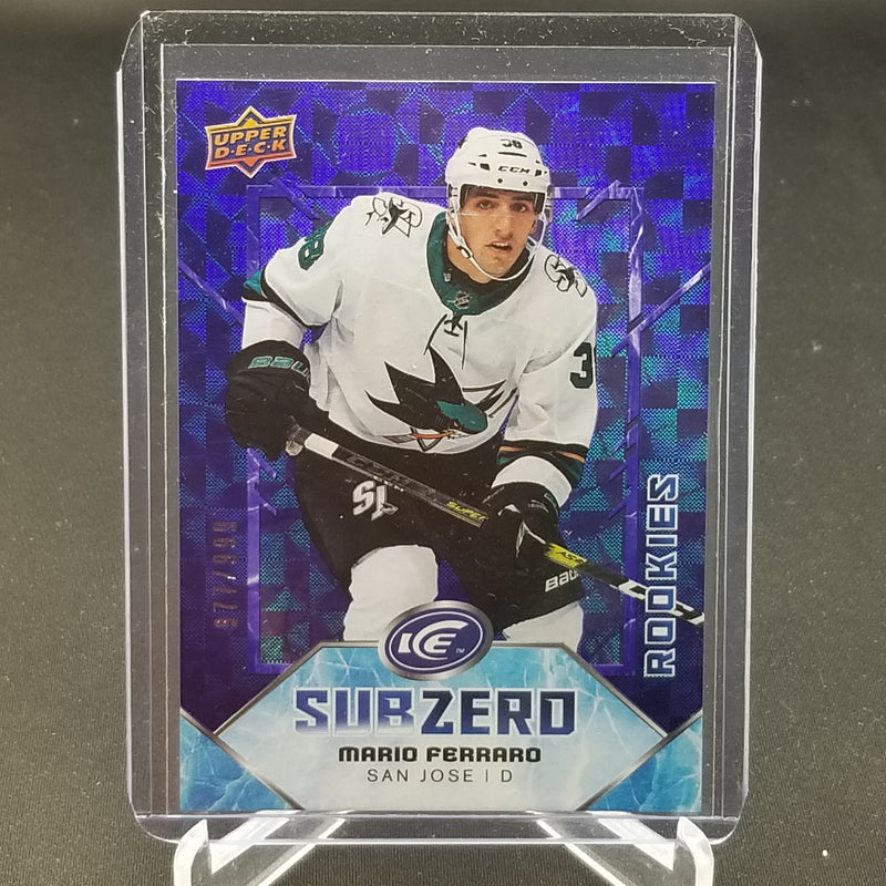 2019 UPPER DECK ICE - PURPLE - SUBZERO - M. FERRARO - #SZ-35 -#'D/999 - RC