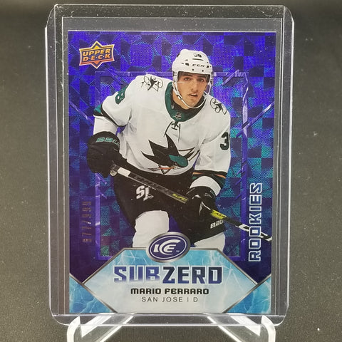 2019 UPPER DECK ICE - PURPLE - SUBZERO - M. FERRARO - #SZ-35 -#'D/999 - RC