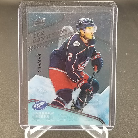 2019 UPPER DECK ICE - ICE PREMIERES - A. PEEKE - #100 - #'D/499 - RC