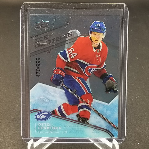 2019 UPPER DECK ICE - ICE PREMIERES - O. LESKINEN - #63 - #'D/999 - RC