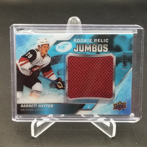 2019 UPPER DECK ICE - ICE PREMIERES - ROOKIE RELIC JUMBOS - B. HAYTON - #RRJ-BH - #'D/199 - RELIC - RC