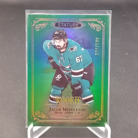 2019 UPPER DECK STATURE - GREEN ROOKIE - J. MIDDLETON - #143 - #'D/149 - RC