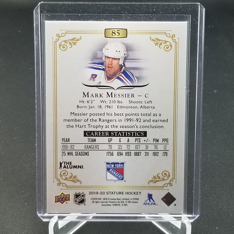2019 UPPER DECK STATURE - GREEN - M. MESSIER - #85 - #'D/149