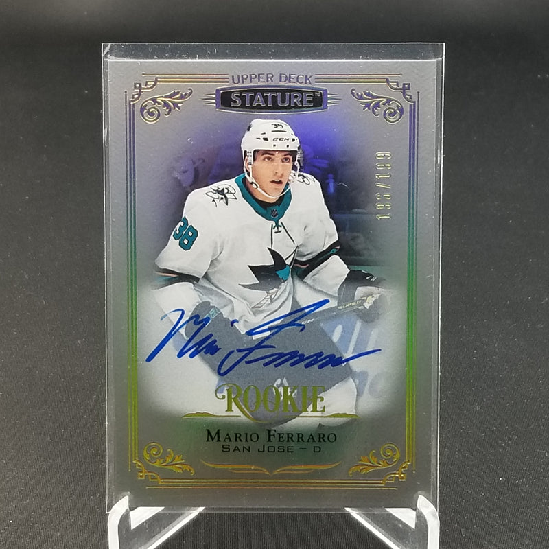 2019 UPPER DECK STATURE - ROOKIE - M. FERRARO - #145 - #'D/199 - AUTOGRAPH - RC