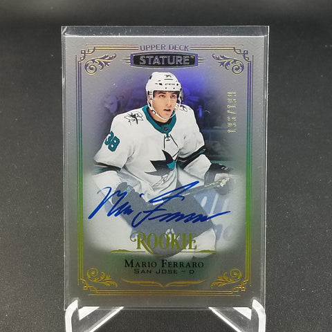 2019 UPPER DECK STATURE - ROOKIE - M. FERRARO - #145 - #'D/199 - AUTOGRAPH - RC