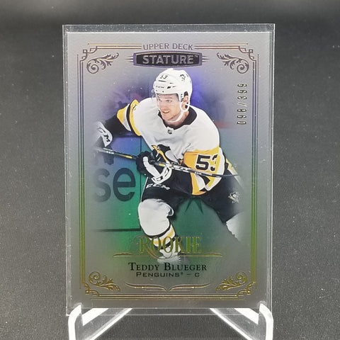 2019 UPPER DECK STATURE - ROOKIE - T. BLUEGER - #187 - #'D/399 - RC