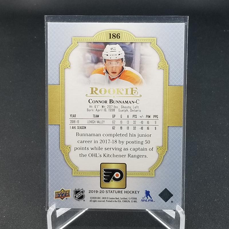 2019 UPPER DECK STATURE - ROOKIE PORTRAIT VALIANT - C. BUNNAMAN - #186 - #'D/85 - RC