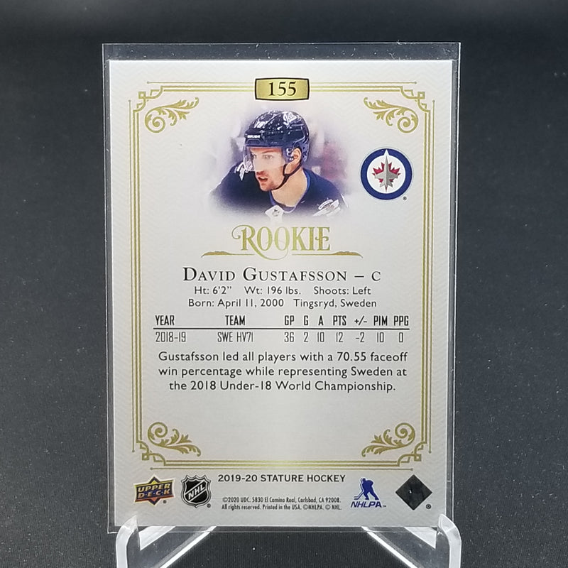 2019 UPPER DECK STATURE - BLACK - D. GUSTAFSSON - #155 - #'D/15 - RC