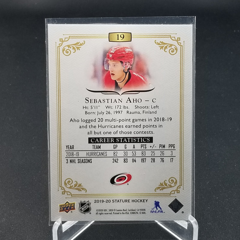 2019 UPPER DECK STATURE - GREEN - S. AHO - #19 - #'/D149