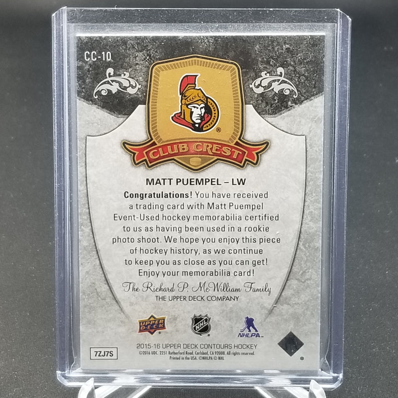 2015 UPPER DECK CONTOURS - CLUB CREST - M. PUEMPEL -