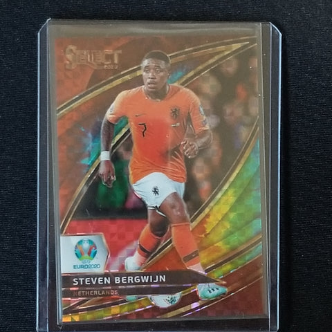 2020 PANINI SELECT EURO - FIELD LEVEL - TIE-DYE PRIZM - S. BERGWIJN - #186 - #'D/25